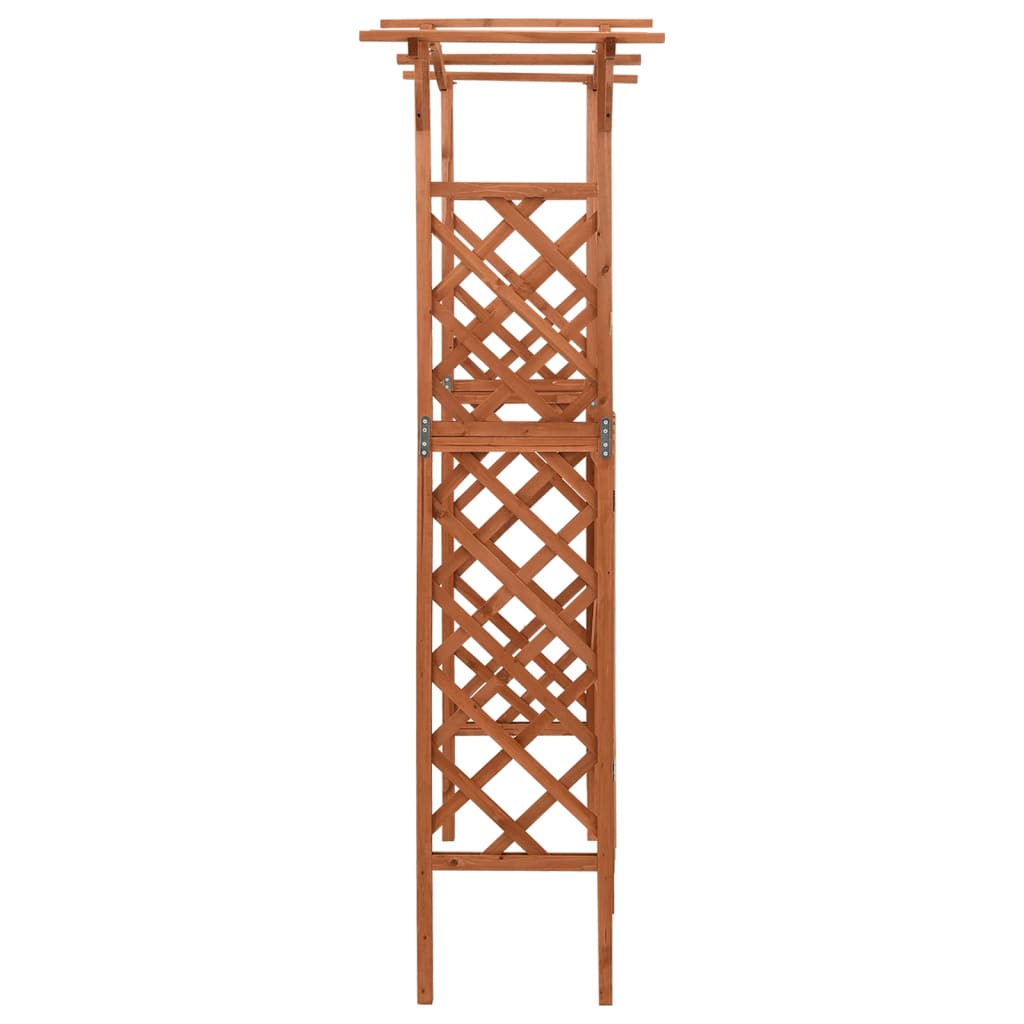 vidaXL Pergola mit Tor 116x40x204 cm Massivholz Tanne