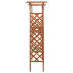 vidaXL Pergola mit Tor 116x40x204 cm Massivholz Tanne