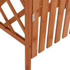vidaXL Pergola mit Tor 116x40x204 cm Massivholz Tanne