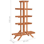 vidaXL Blumenständer 83x25x132 cm Tannenholz Massiv