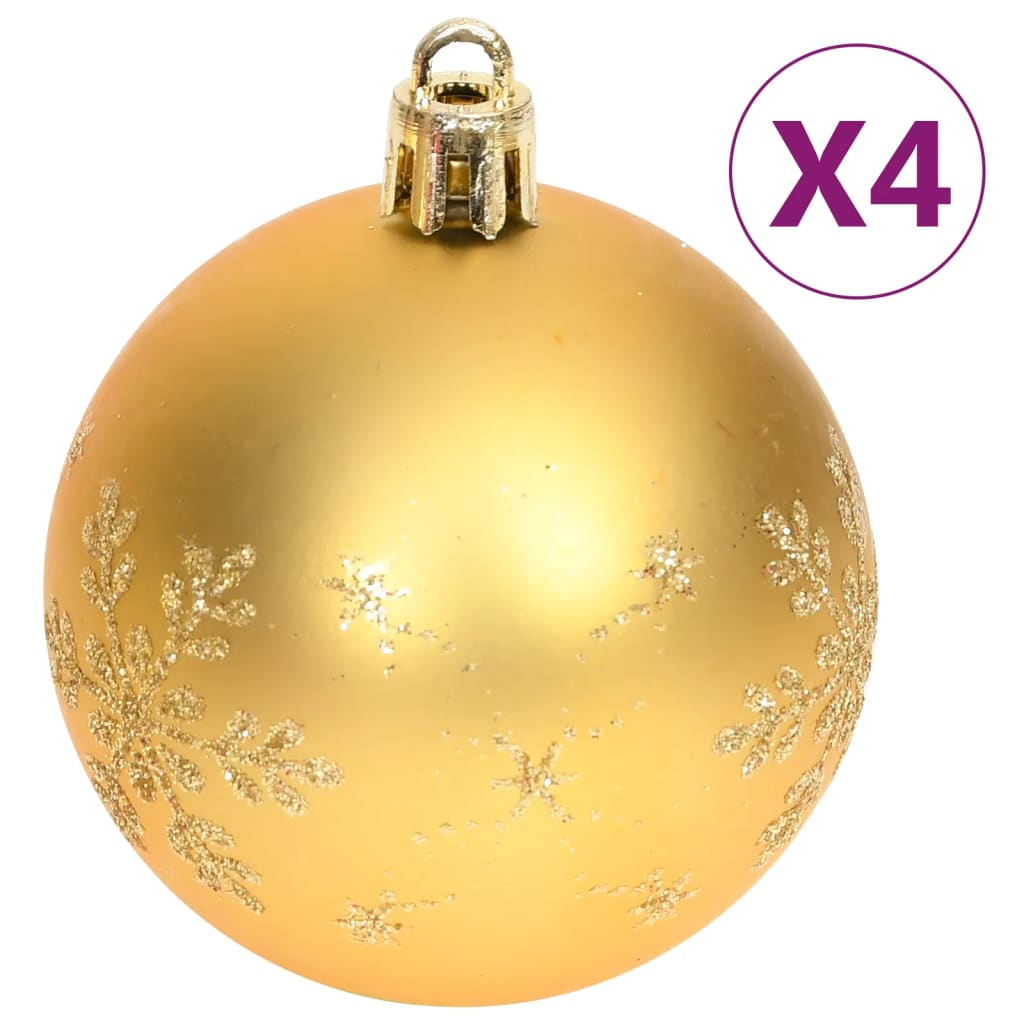 vidaXL 70-tlg. Weihnachtskugel-Set Golden und Rot
