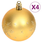 vidaXL 70-tlg. Weihnachtskugel-Set Golden und Rot
