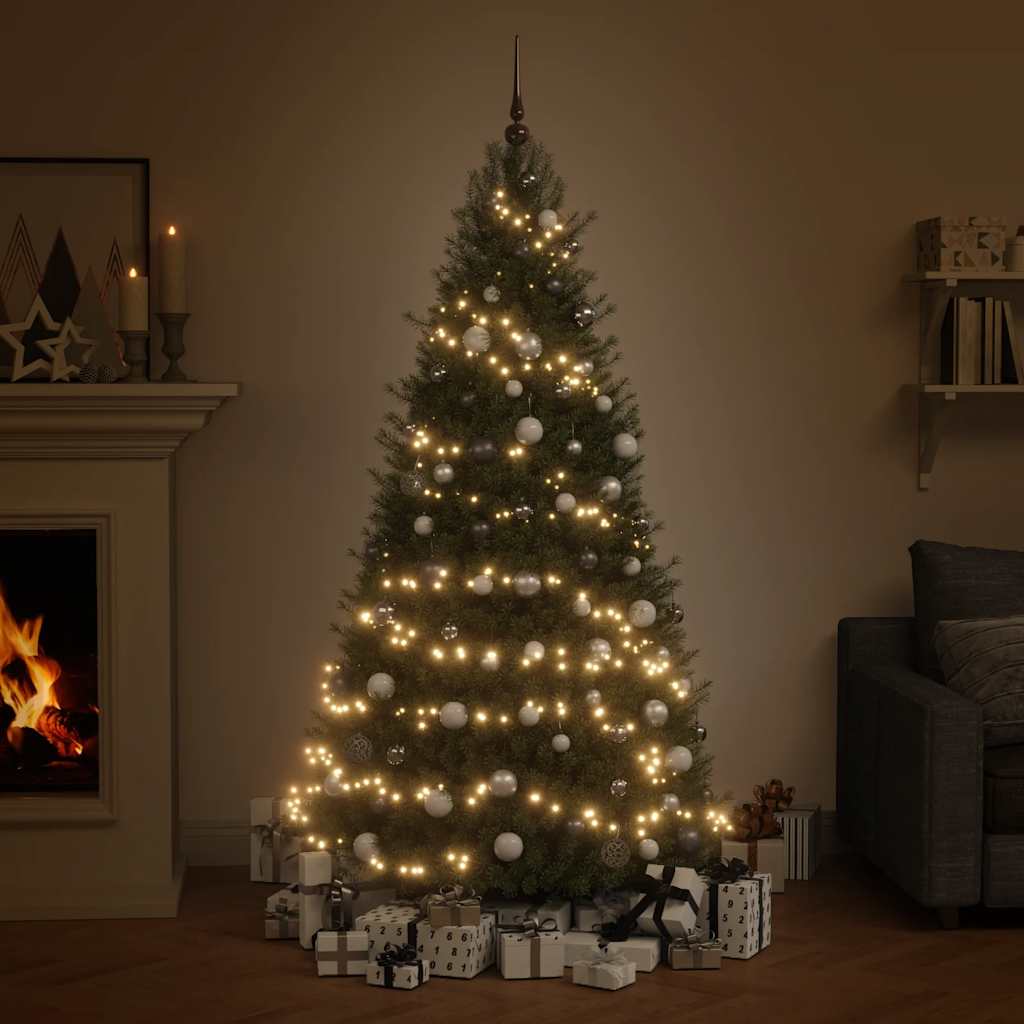 vidaXL 120-tlg. Weihnachtskugeln mit Weihnachtsbaumspitze 300 LEDs