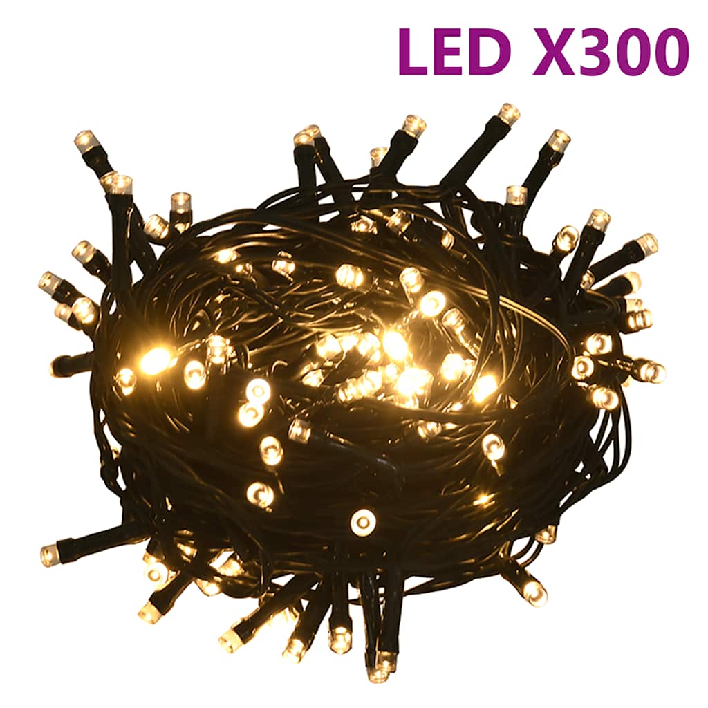 vidaXL 120-tlg. Weihnachtskugeln mit Weihnachtsbaumspitze 300 LEDs