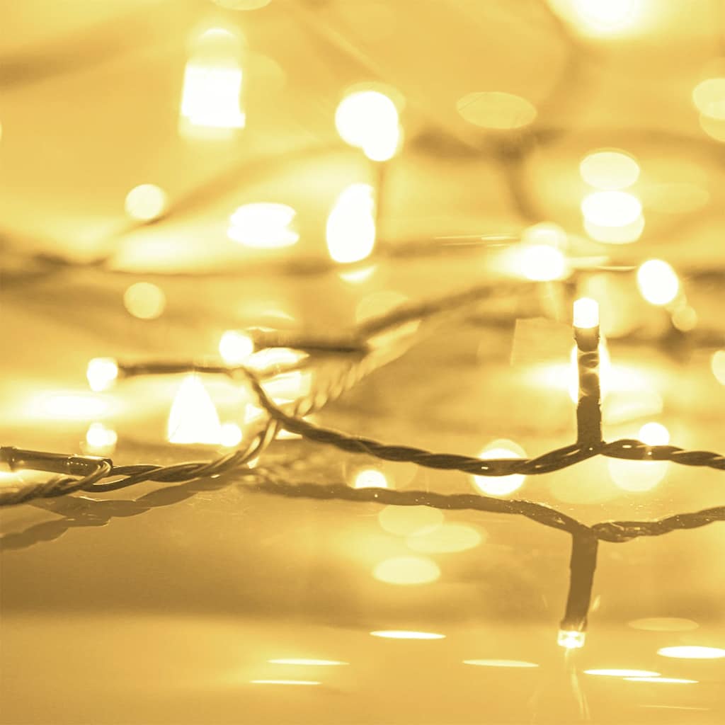 vidaXL LED-Lichterkette mit 300 LEDs Warmweiß 30 m PVC