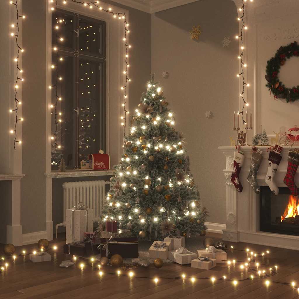 vidaXL LED-Lichterkette mit 300 LEDs Warmweiß 30 m PVC