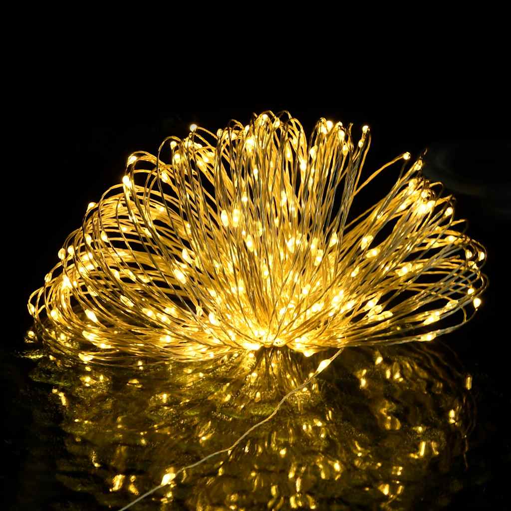 vidaXL LED-Lichterkette mit 300 LEDs Warmweiß 30 m
