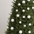 vidaXL 100-tlg. Weihnachtskugel-Set Weiß