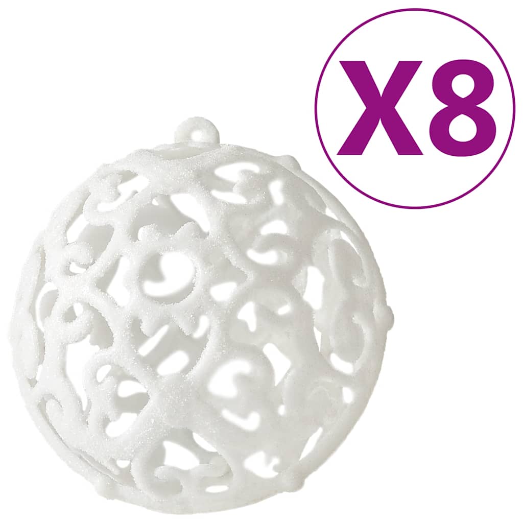 vidaXL 100-tlg. Weihnachtskugel-Set Weiß