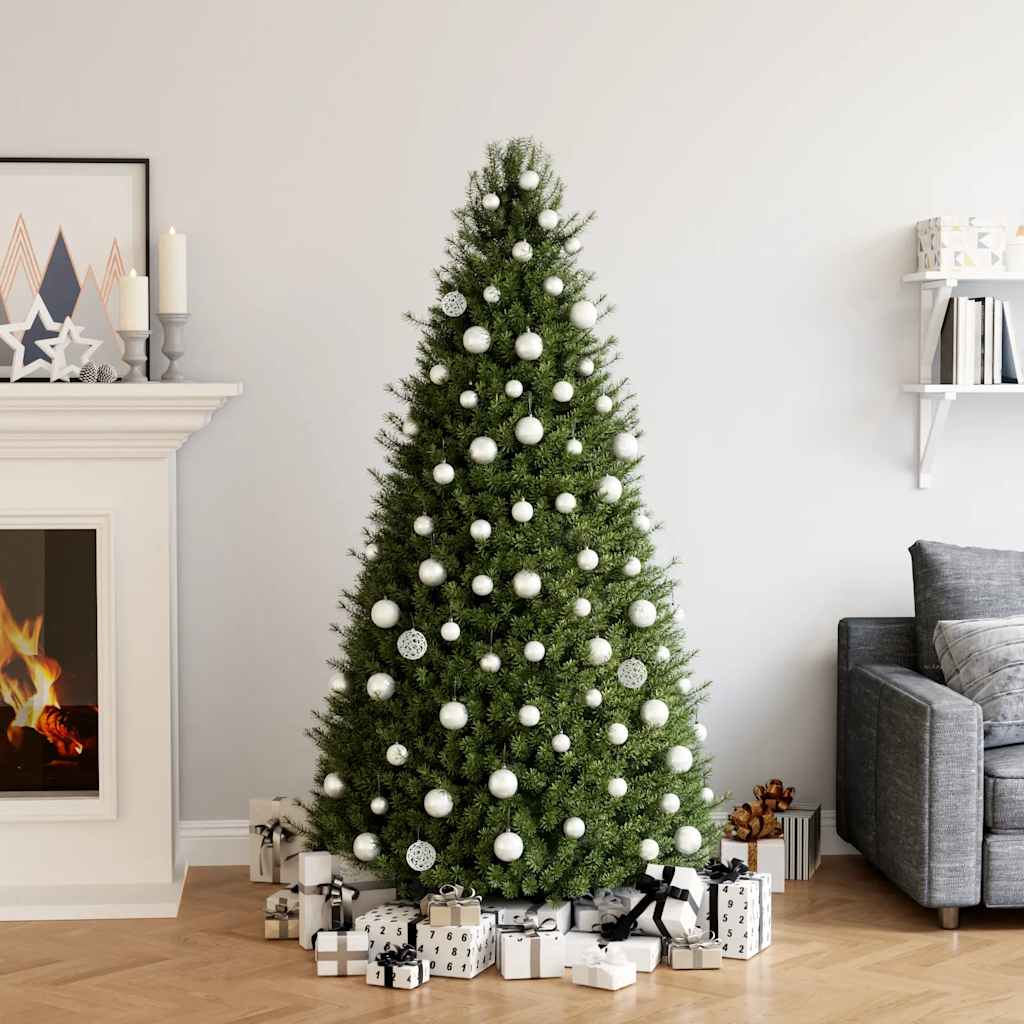 vidaXL 100-tlg. Weihnachtskugel-Set Weiß