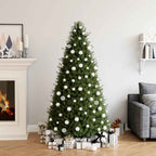 vidaXL 100-tlg. Weihnachtskugel-Set Weiß
