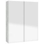 vidaXL Bad-Spiegelschrank 60x15x75 cm MDF Betongrau