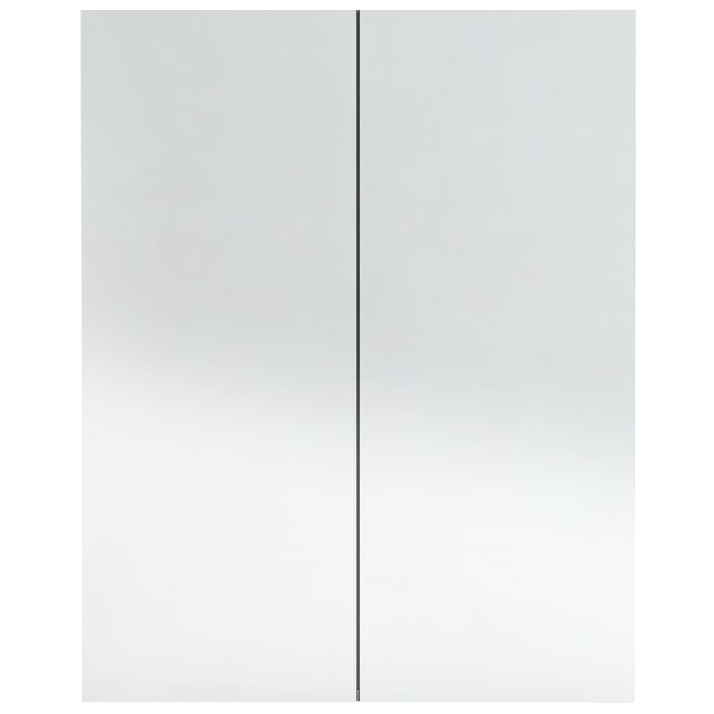 vidaXL Bad-Spiegelschrank 60x15x75 cm MDF Betongrau