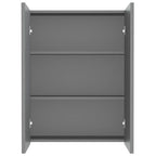 vidaXL Bad-Spiegelschrank 60x15x75 cm MDF Anthrazit