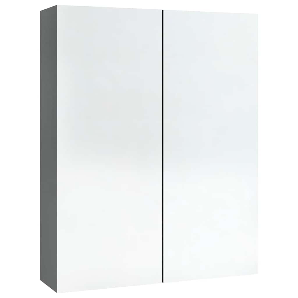 vidaXL Bad-Spiegelschrank 60x15x75 cm MDF Anthrazit
