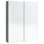 vidaXL Bad-Spiegelschrank 60x15x75 cm MDF Anthrazit