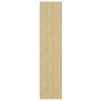 vidaXL Bad-Spiegelschrank 60x15x75 cm MDF Weiß und Eiche-Optik