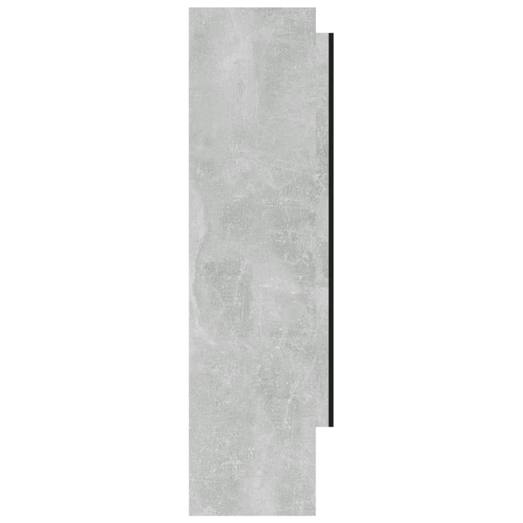 vidaXL Spiegelschrank fürs Bad 80x15x60 cm MDF Betongrau