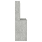 vidaXL Schminktisch mit LED-Beleuchtung 100x40x135 cm MDF Betongrau