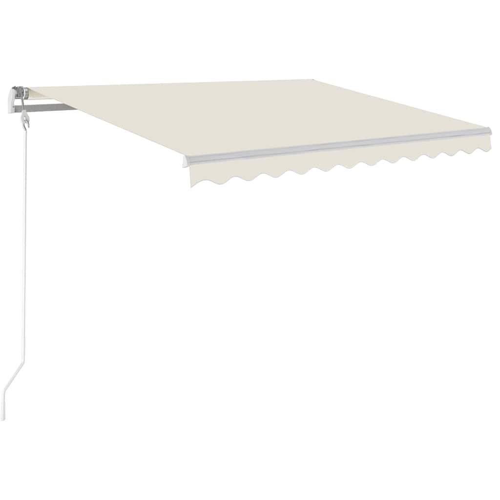 vidaXL Automatische Markise mit LED & Windsensor Creme