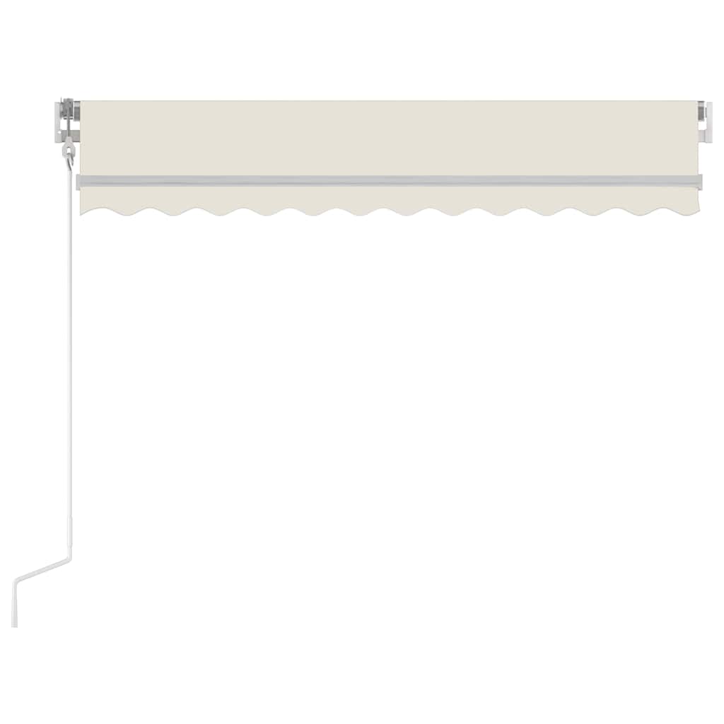 vidaXL Automatische Markise mit LED & Windsensor Creme