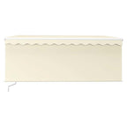 vidaXL Markise Manuell Einziehbar mit Rollo 3x2,5 m Creme