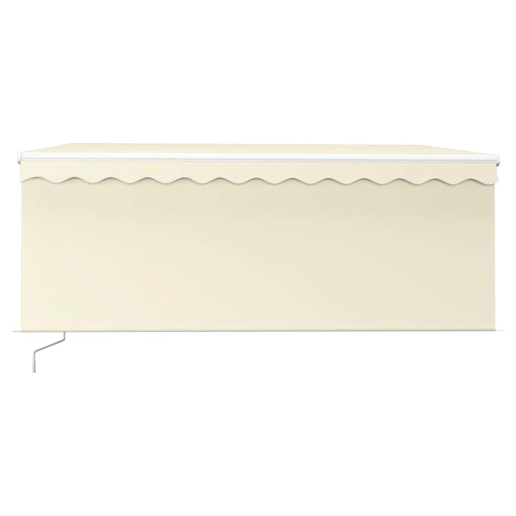 vidaXL Markise Manuell Einziehbar mit Rollo 3x2,5 m Creme