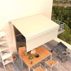 vidaXL Markise Manuell Einziehbar mit Rollo 3x2,5 m Creme
