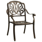 vidaXL 5-tlg. Bistro-Set Aluminiumguss Bronzen