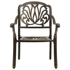 vidaXL 5-tlg. Bistro-Set Aluminiumguss Bronzen