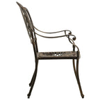 vidaXL 5-tlg. Bistro-Set Aluminiumguss Bronzen