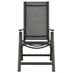 vidaXL 5-tlg. Bistro-Set Schwarz und Anthrazit