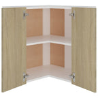 vidaXL Eckhängeschrank Lyon Sonoma-Eiche 57x57x60 cm Holzwerkstoff