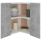 vidaXL Eckhängeschrank Lyon Betongrau 57x57x60 cm Holzwerkstoff