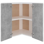 vidaXL Eckhängeschrank Lyon Betongrau 57x57x60 cm Holzwerkstoff