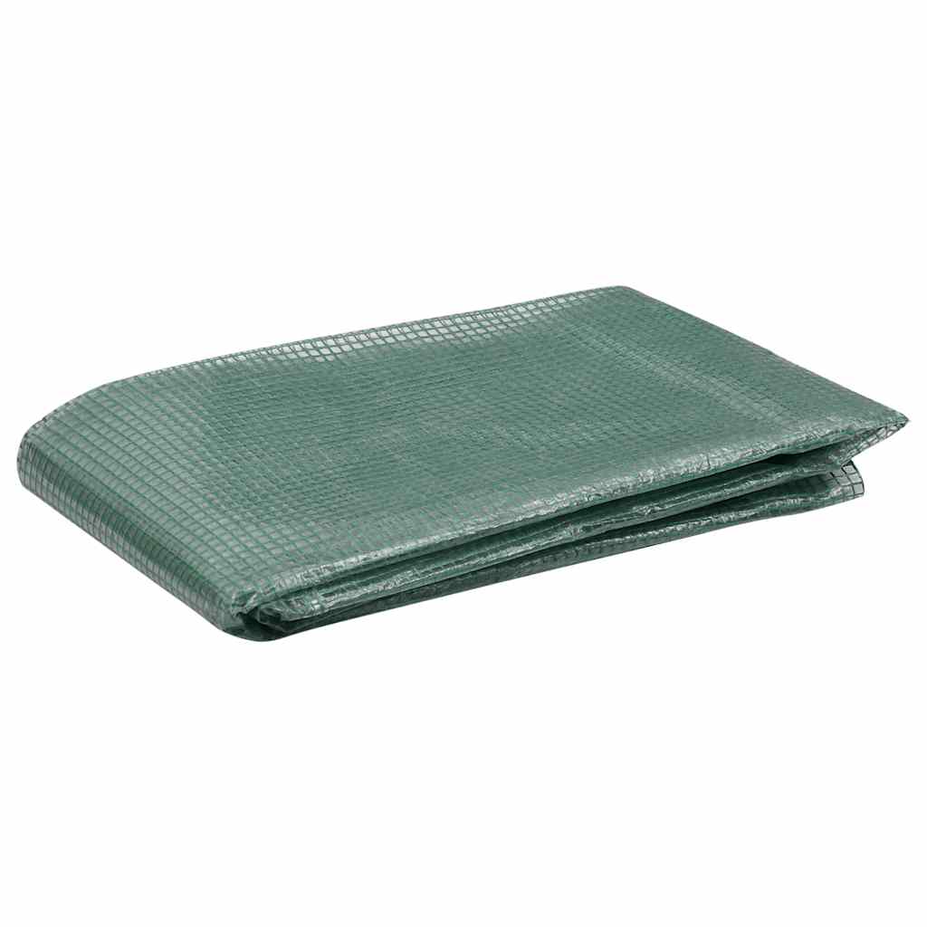 vidaXL Ersatzabdeckung für Gewächshaus (0,5 m²) 50x100x190 cm Grün