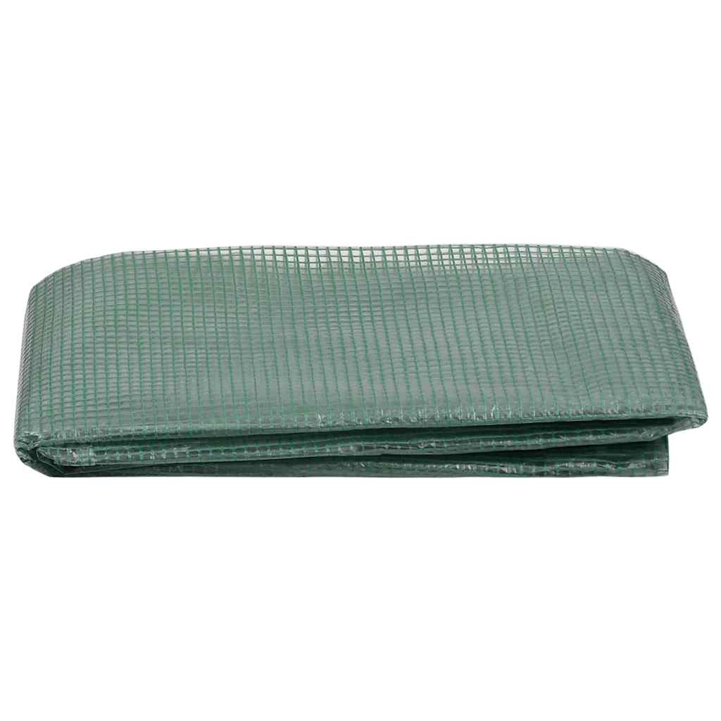 vidaXL Ersatzabdeckung für Gewächshaus (0,5 m²) 50x100x190 cm Grün