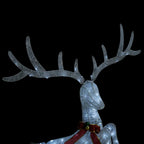 vidaXL LED-Rentier Fliegend Weihnachtsdeko 120 LEDs Weiß Kaltweiß