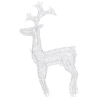 vidaXL LED-Rentier Weihnachtsdeko 90 LEDs 60x16x100 cm Acryl