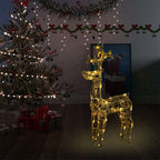 vidaXL LED-Rentier Weihnachtsdeko 90 LEDs 60x16x100 cm Acryl