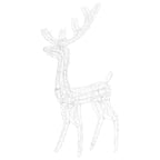 vidaXL LED-Rentier Acryl Weihnachtsdeko 140 LEDs 120 cm Kaltweiß