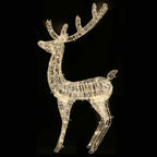 vidaXL LED-Rentier XXL Acryl Weihnachtsdeko 250 LED 180 cm Warmweiß