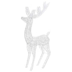 vidaXL LED-Rentier XXL Acryl Weihnachtsdeko 250 LED 180 cm Warmweiß