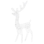 vidaXL LED-Rentier-Familie Weihnachtsdeko Acryl 300 LED Kaltweiß