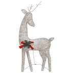 vidaXL Weihnachtsdeko LED Rentiere 270x7x90 cm Golden Warmweiß