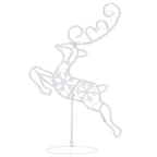 vidaXL Weihnachtsdeko LED Rentiere & Schlitten Acryl 260x21x87 cm