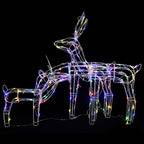 vidaXL 3-tlg. LED-Rentiere Set Weihnachtsdeko 229 LEDs
