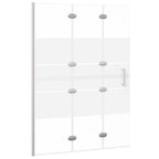 vidaXL Faltbare Duschkabine ESG 100x140 cm Weiß