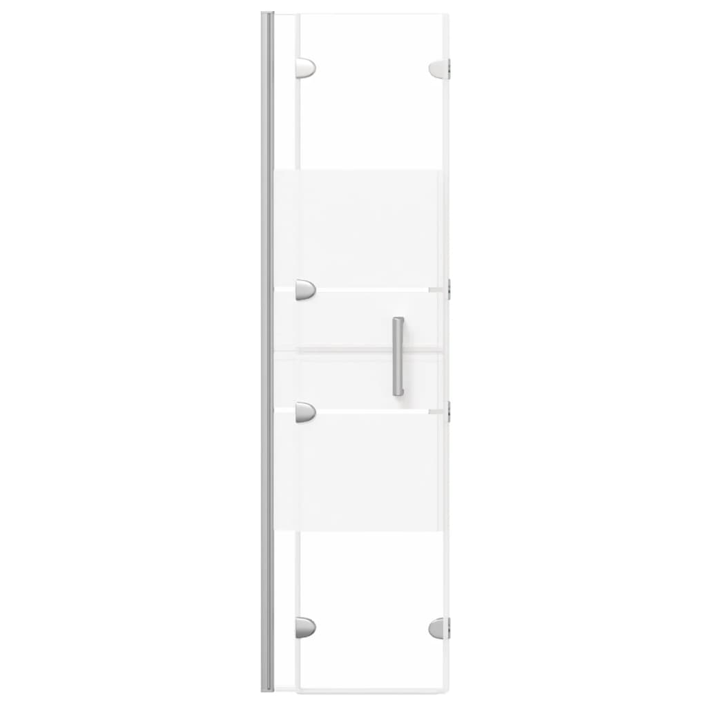 vidaXL Faltbare Duschkabine ESG 100x140 cm Weiß