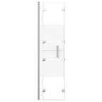 vidaXL Faltbare Duschkabine ESG 100x140 cm Weiß